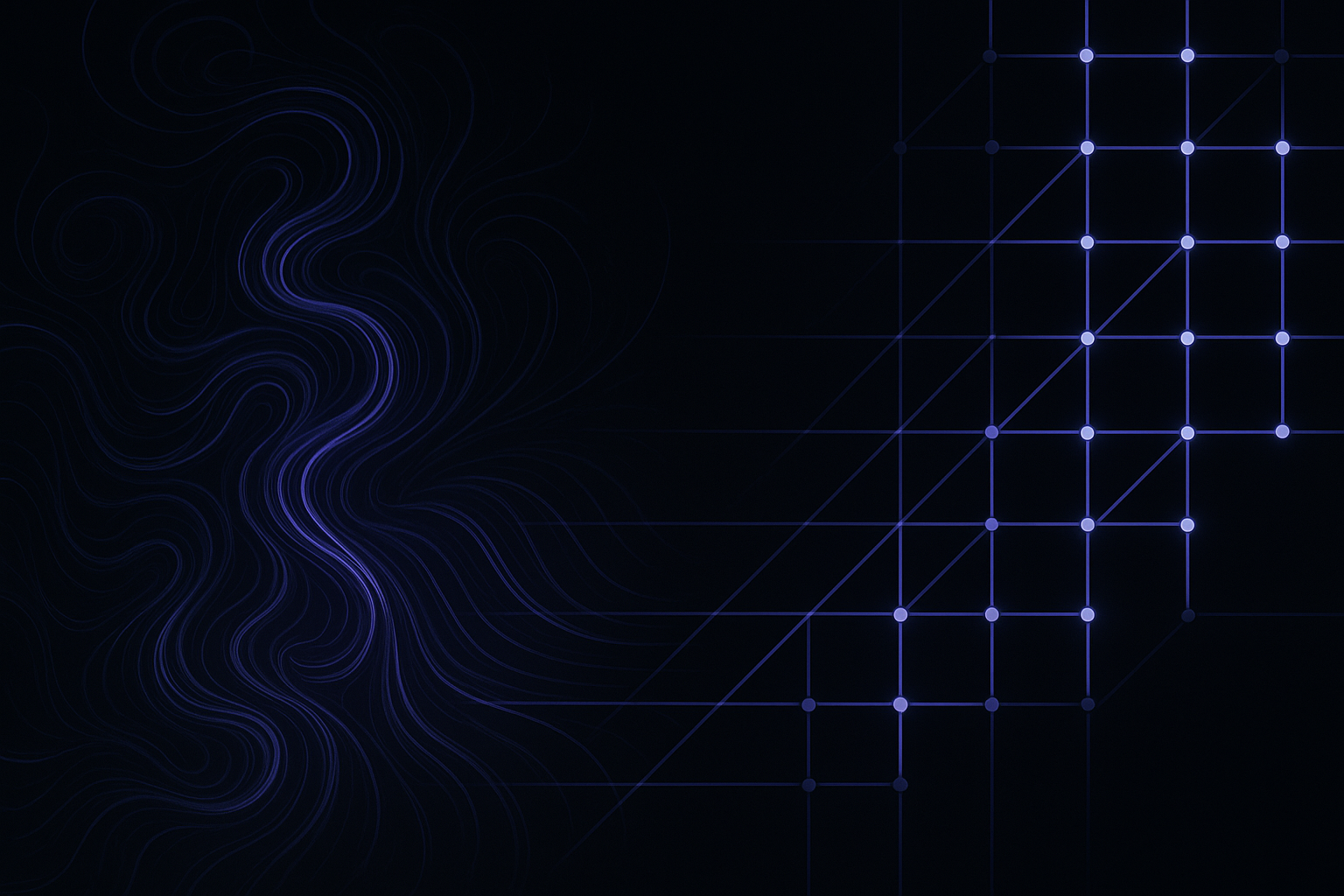 Turbulence resolving into a lattice of verified steps.